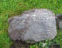 Martin Olsens gravminne på Ris kirkegård i Oslo. Foto: Stig Rune Pedersen