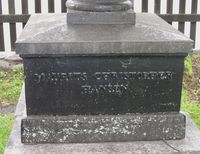 Gravminnet til forfatter og skolemann Maurits Christopher Hansen. Foto: Stig Rune Pedersen