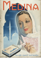 Medina_tyrkiske sigaretter, reklame.
