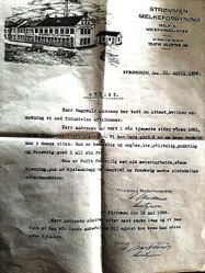 Meieriattest for Ragnvald Andresen 1935.