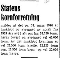 282. Melding fra Statens kornforretning i Arbeider-Avisen 24.4.1940.jpg