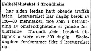 Melding om bruk av folkebiblioteket i Arbeider-Avisen 24.4.1940.jpg