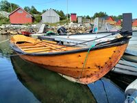 Nybygd aurgjelds-melfæring i Leira i Aure kommune. Foto: Olve Utne (2021).