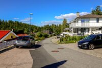 Lengs sør i Mellomåsveien finner vi villabebyggelsen. Foto: Leif-Harald Ruud