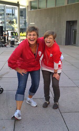 Merete Bellingmo. Ordførerkandidat i Oppgård kommune 2011 sammen med SVs Mari Ann Bergh.jpg