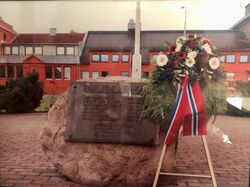 Minnemarkering på Kjeller 18.11.1993.