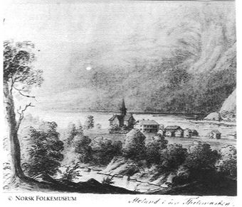 Moland kyrkje og prestegard.jpg