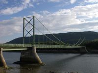 Øybrua sett fra øysiden. Fotograf: Zahl