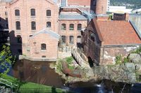 Lilleelv i Møllebyen, sett ovenfra Foto: Chris Nyborg