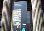 Midlertidig utstilling med trykk og litografier av Munch på British Museum i London i 2019. Foto: Stig Rune Pedersen