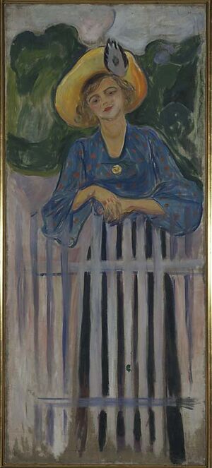 Munch Ingse Vibe ved porten 1903.jpg