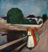 Edvard Munch: «Pikene på broen» (1901). Foto: Nasjonalmuseet