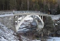 Mykstu bru nord for Veggli er del av Numedalsvegen. Foto: Stig Rune Pedersen