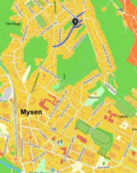 Gerd Pettersens vei, Mysen.