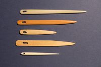 Ulike nålebindingsnåler-