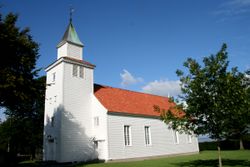 Nærbø gamle kirke, 1834 Foto: Jarle Vines (2008).