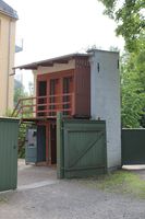 Utedoen fra Smålensgata 1 i Oslo, nå på Norsk Folkemuseum. Foto: Chris Nyborg (2015).