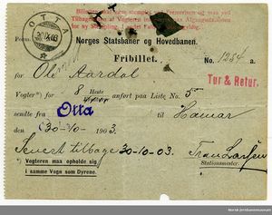 NSB NHJ Fribillett hestevokter 1903.jpg