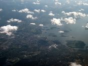 Flyfoto av Oslo. Foto: Siri Johannessen (2007).