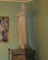 Statue av skuespilleren Laura Gundersen i Nationaltheatret. Foto: Stig Rune Pedersen