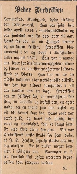 Nekrolog om Peder Fredriksen i Haalogaland 17.08.1907.jpg