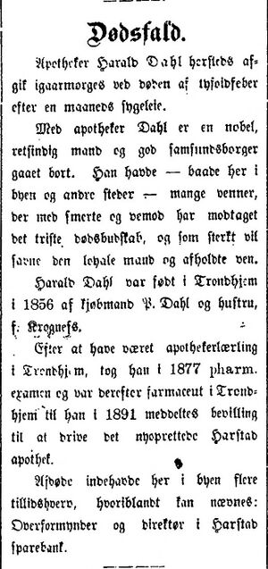 Nekrolog over apoteker Dahl i HT 12-1-05.jpg