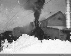 Nelaug har ofte store snømengder. Ukjent/NJM