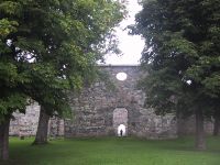 Ruinen sett fra sør. Foto: Dag Bertelsen (2008).