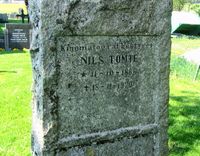 Kinomatografbestyrer, Varteig kirkegård.