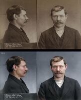 Karl Albert Nilsen, 35 år. Sonet 4 mnd for tyveri Foto: Forbryteralbum i Digitalarkivet (1913).
