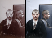 Karl Albert Nilsen, 18 år. Arrestert for innbrudd Foto: Forbryteralbum i Digitalarkivet (1896).