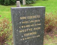 Nini og Westye Parr Egeberg var de siste private eierne av Bogstad gård. De er gravlagt på Ullern kirkegård i Oslo. Foto: Stig Rune Pedersen