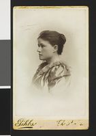 Eva Nansen. Foto: Christian Gihbsson (1889).