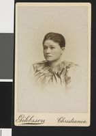 Eva Nansen. Foto: Christian Gihbsson (1889).