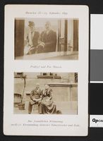 Eva og Fridtjof Nansen under et opphold i München. Under Franz og Sophie Winckel. Foto: Ukjent / Nasjonalbiblioteket (1899).