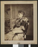 Eva Nansen som nygift. Foto: Elliott & Fry (1889).