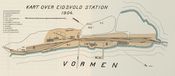 Kart over Eidsvold Station 1904. Kilde: "Norsk Hoved-Jernbane i femti Aar". nb.no