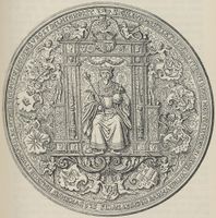 Christian IIIs store segl. Fra Illustreret Norges Historie, 1891.
