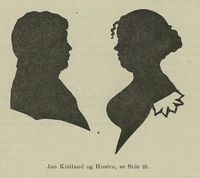 Kjøpmann Jan Kielland (1769–1813) fra Stavanger og kona Anna Dorothea Kruse (1771–1847) fra Arendal.