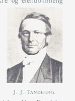 Jørgen Johan Tandberg (1816-1884), religionslærer ved skolen, seinere biskop i Kristiansand.