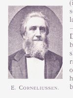 Elias Corneliussen (1818–1880) fra Kristiansand. Bestyrer og lærer ved skolen og kirkeverge i Christiania.