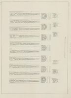 Tegning av Urnes stavkyrkje i Norske bygninger fra fortiden. 1. række, N. Nicolaisen (1860-1866).