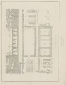 Kongehallen på Bergenhus. Illustrasjon hentet fra boken "Norske bygninger fra fortiden" av Nicolaysen, N. og utgitt av Kristiania, 1860-1880 (Kristiania, 1860-1866).