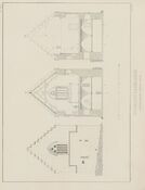 Kongehallen på Bergenhus slik den antas å ha vært. Illustrasjon hentet fra boken "Norske bygninger fra fortiden" av Nicolaysen, N. og utgitt av Kristiania, 1860-1880 (Kristiania, 1860-1866).