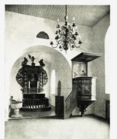 Koret og prekestolen. Fra boka Nesodden herred, utgitt 1924.