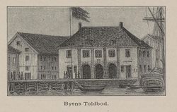 Tollboden fra 1790, som var den fjerde i rekka.