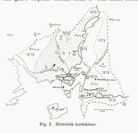 1913: Byutvidelsene, fra Kristiania geografi utgitt 1913.