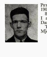 Tømmermann Aage Pettersen, født 1903 i Øvre Eiker kommune. Hopp. Foto: Ranheim: Norske skiløpere (1956)