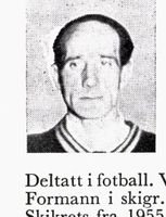 Tømrer Torger Bjerke, f. 1914 i Lommedalen. Hopp. Foto: Ranheim: Norske skiløpere