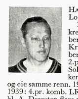 Snekker Arne Haug, f. 1911 i Lommedalen. Hopp og kombinert. Foto: Ranheim: Norske skiløpere